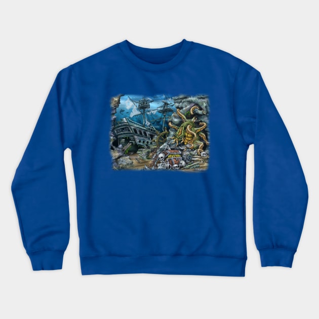 SEA CREATURE Crewneck Sweatshirt by harstonart